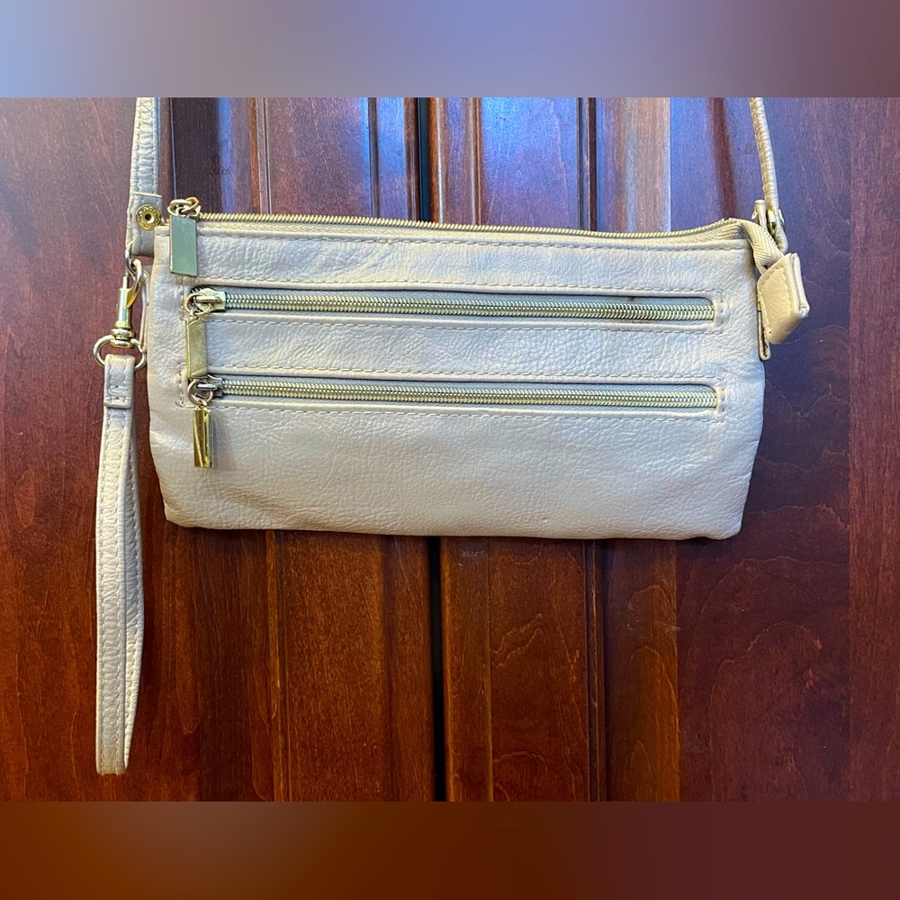 Tan & Gold Crossbody bag
